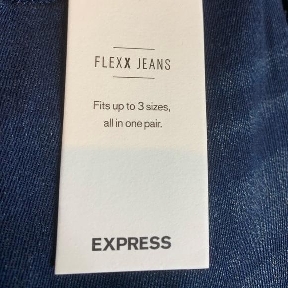 Express Size XL 70’s Flare Mid Rise Blue Jeans 7151774 - Picture 14 of 16